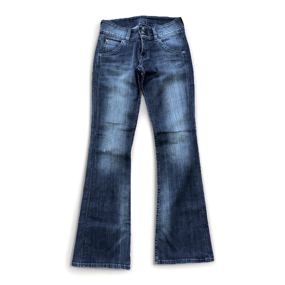 Vintage Hudson Signature Low Rise Petite Bootcut‎ Jeans 25 Dark Wash Women